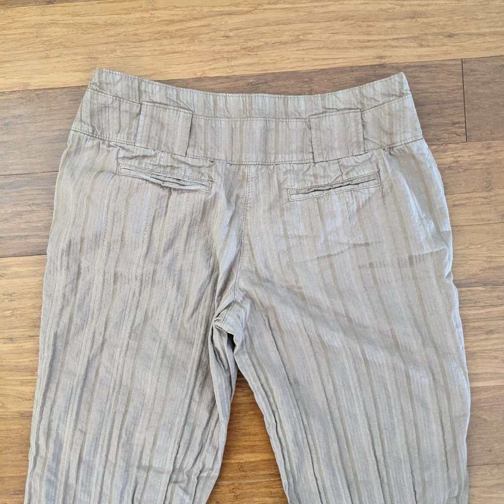 Anthropologie Elevenses Brown Cotton Pants - Picture 5 of 7